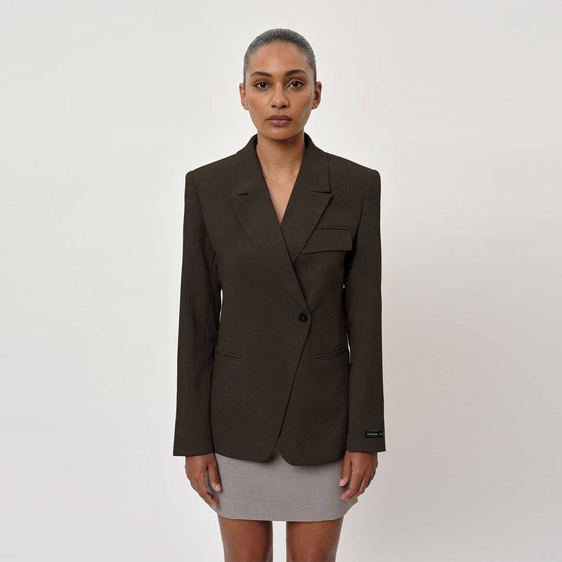 HERSKIND Oprah Regular Blazer - coffee bean
