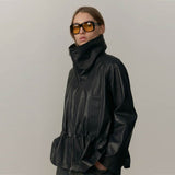 HERSKIND Oscar Leather jakke - sort