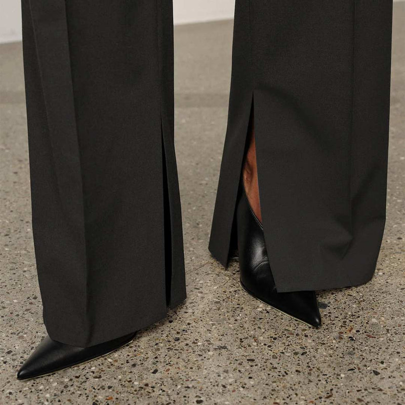 HERSKIND Rupert Low Waist bukser - dark grey