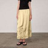 HERSKIND Amanda nederdel - Pale Lime