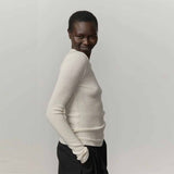 HERSKIND Camil Knit Blouse - Off white