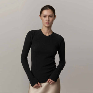 HERSKIND Camil Knit Blouse - Dark Grey
