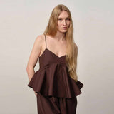 HERSKIND Edit Top - Coffee Brown