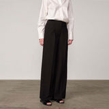 HERSKIND Felicia mid waist bukser - sort