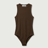 HERSKIND Leone Knit Bodystocking - coffee