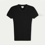 HERSKIND Lewis knit t-shirt - sort
