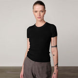 HERSKIND Lewis knit t-shirt - sort