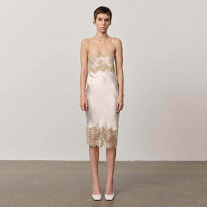 HERSKIND Linus kjole - creme