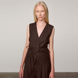 HERSKIND Samos vest - Java brun