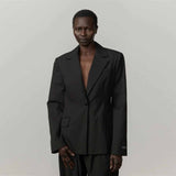 HERSKIND Shelia Fitted Blazer - sort