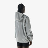 HUNTER Metallic regnjakke - silver