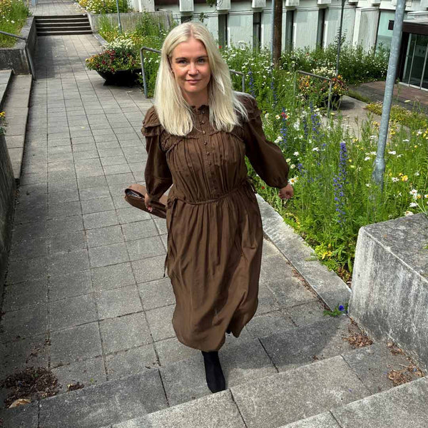 ISABEL MARANT Charissa kjole - dark khaki
