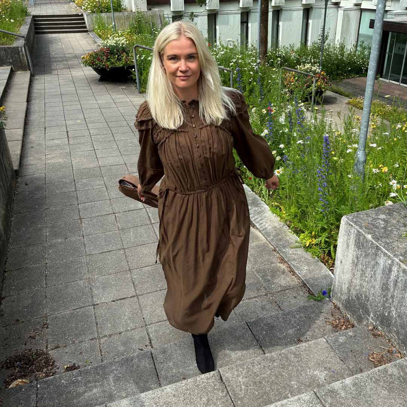 ISABEL MARANT Charissa kjole - dark khaki