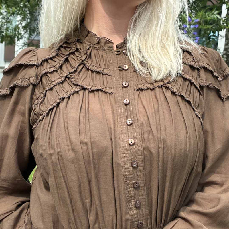 ISABEL MARANT Charissa kjole - dark khaki