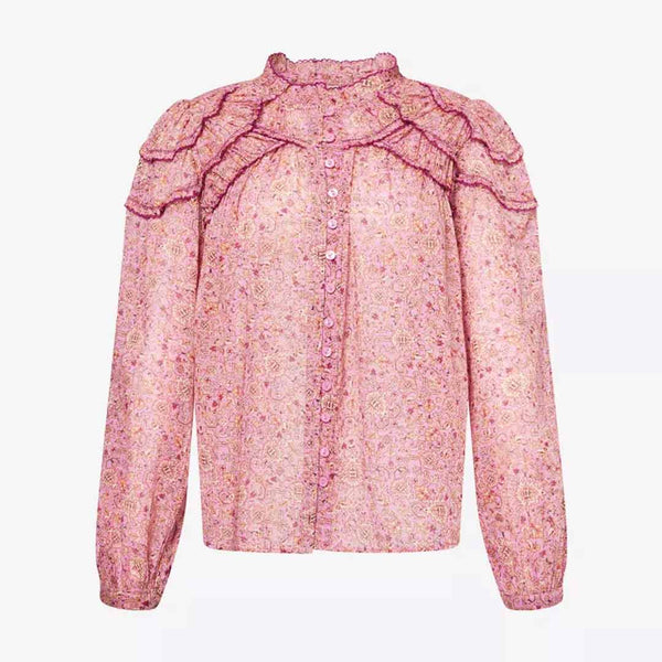 ISABEL MARANT Christa bluse - pink