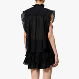 ISABEL MARANT Dersia top - Sort