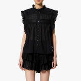 ISABEL MARANT Dersia top - Sort