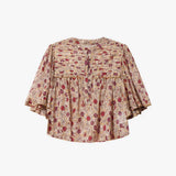ISABEL MARANT Douna top - Ecru/raspberry