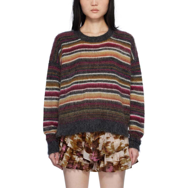 ISABEL MARANT Drussell sweater - faded black striber