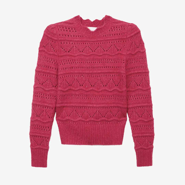 ISABEL MARANT Othona pullover strik - raspberry