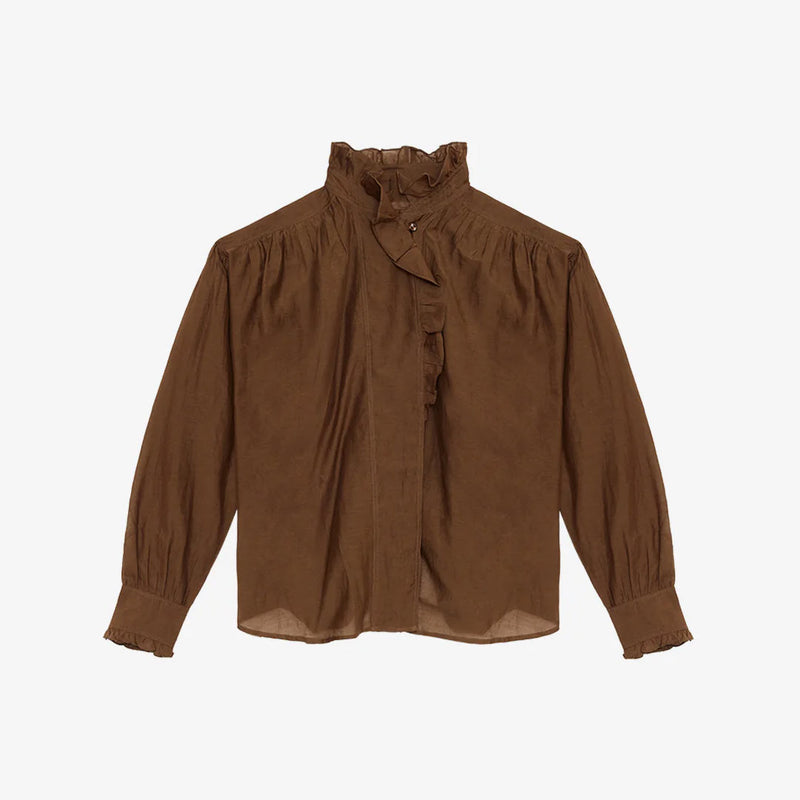 ISABEL MARANT Pamias skjorte - dark khaki