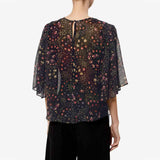 ISABEL MARANT Floma top - Sort/Ecru