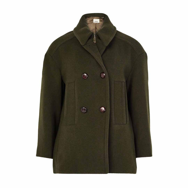 khaki grøn uld jakke fra Isabel Marant