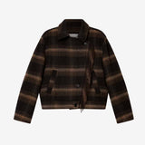 ISABEL MARANT Galeane jakke - Sort/Khaki tern