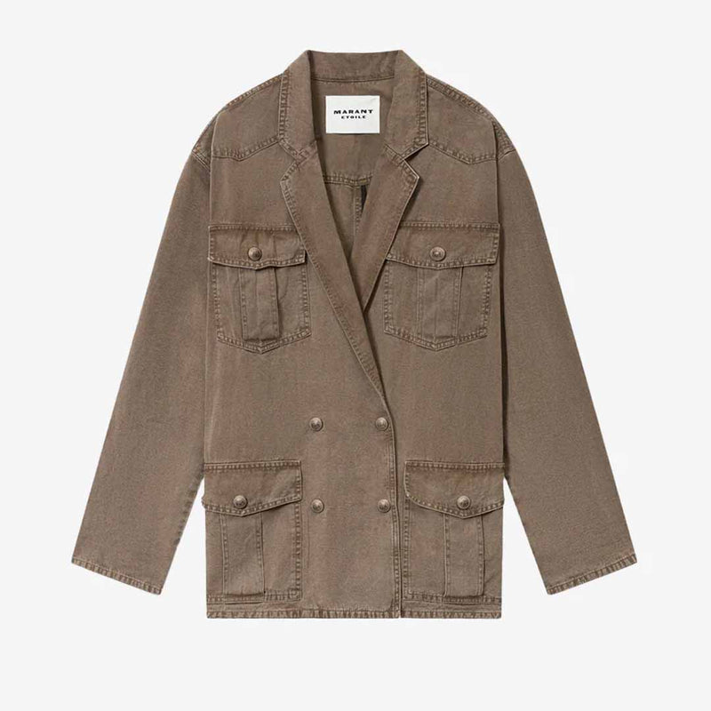 ISABEL MARANT Nevala jakke - Dark Bronze