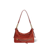 JEROME DREYFUSS Lucky Small Hobo taske - Rouille rød brun ruskind
