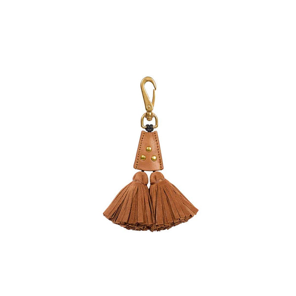 JEROME DREYFUSS Pompon twin nøglering - caramel