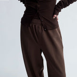 BIRROT Lay2 Drawstring bukser - Cocoa Brown