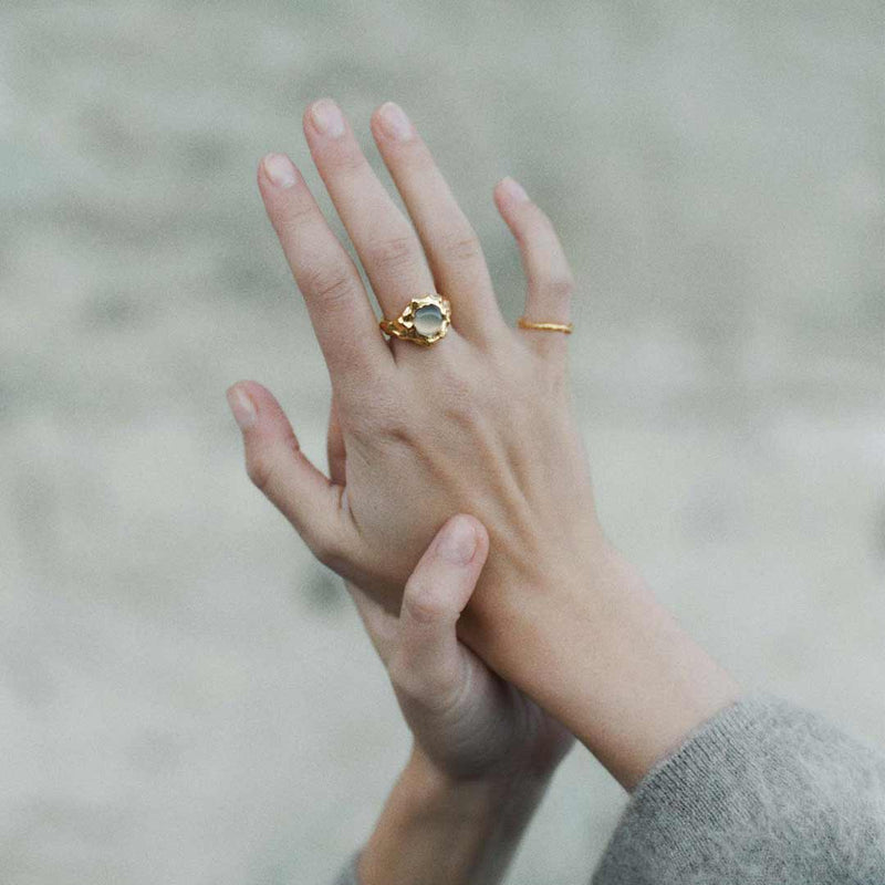 LEA HOYER Luna ring - guld