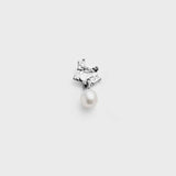 LEA HOYER Oda ørering - sølv med perle