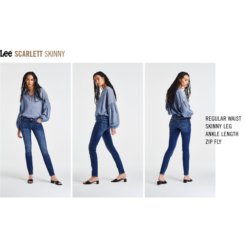 LEE Scarlett Jeans - Mid Martha blå