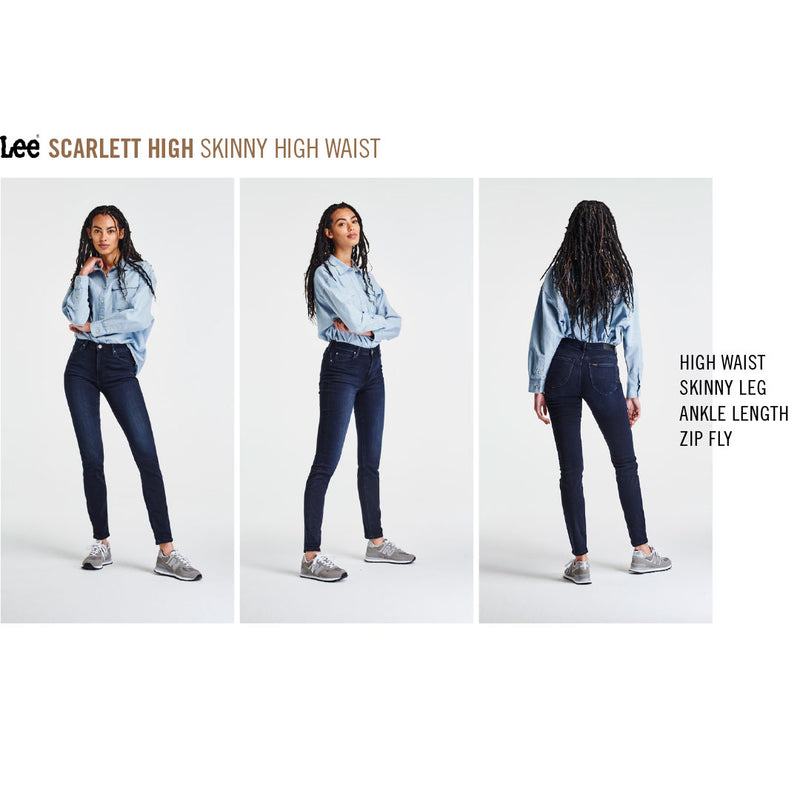 LEE Scarlett High jeans - Light Lita blå