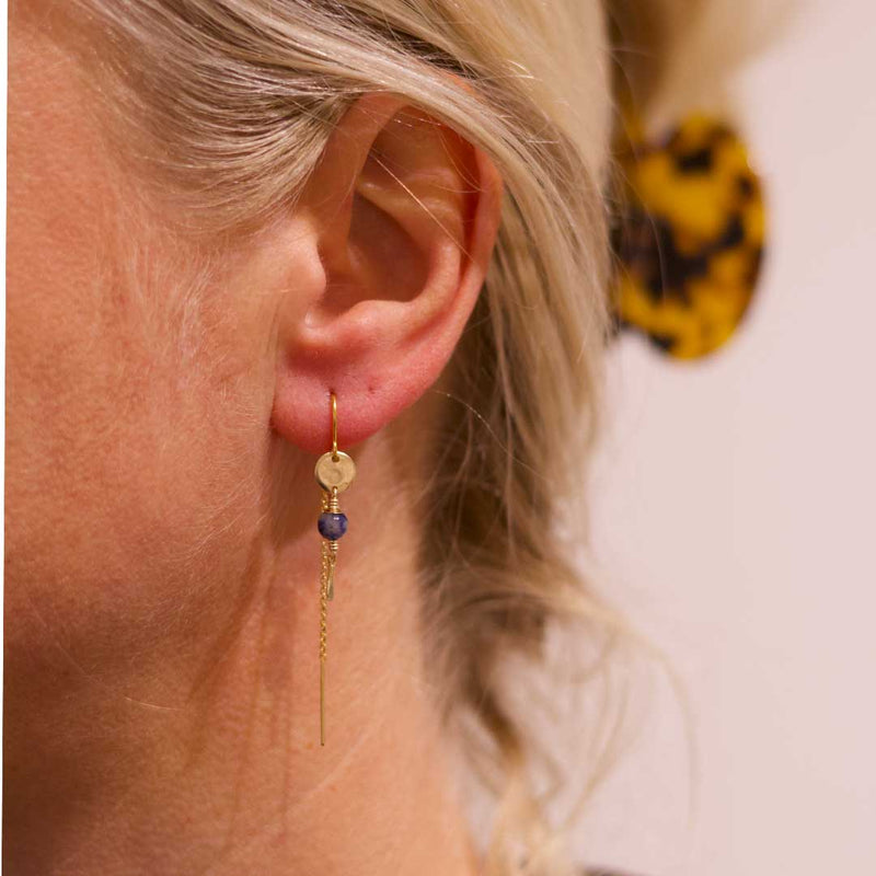 LELEAH Celestine ørering - Blue Aventurin