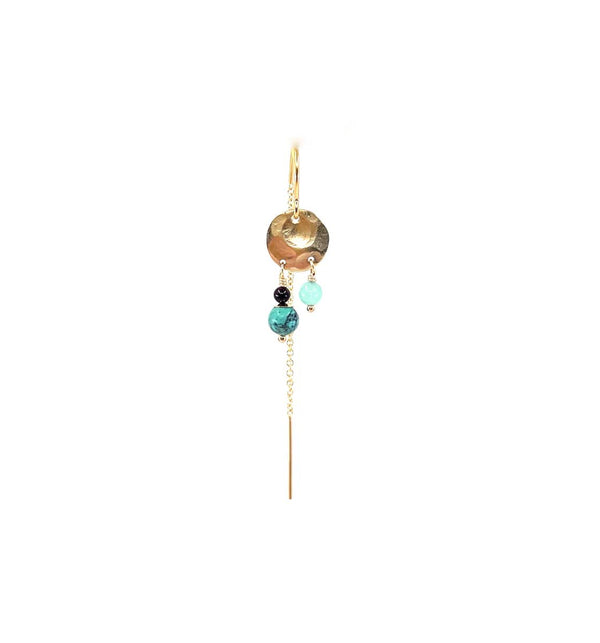 LELEAH Falke ørering - turquoise mix