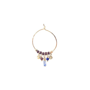 LELEAH Lylah Hoop ørering - blue mix