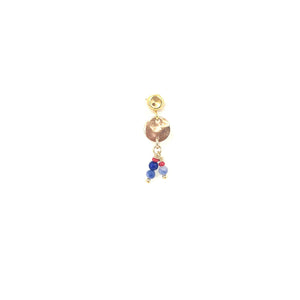 LELEAH Zuri ørering - Blue Mix