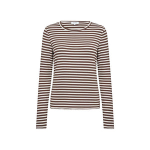LEVETE ROOM Ika 11 bluse - Fondue Fudge Combi