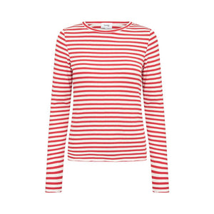 LEVETE ROOM Ika 11 bluse - Mars Red Combi
