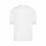 LEVETE ROOM Isla solid 137 skjorte - hvid