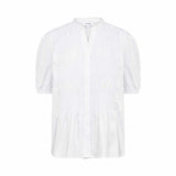 LEVETE ROOM Isla solid 137 skjorte - hvid