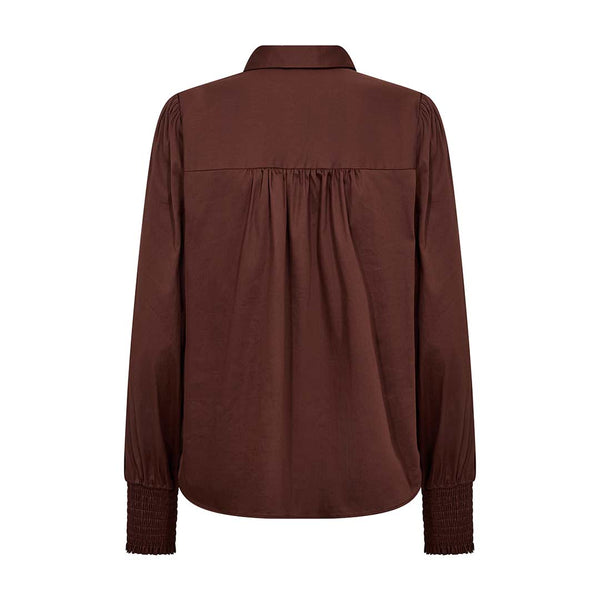 LEVETE ROOM isla solid 117 skjorte - hazelnut