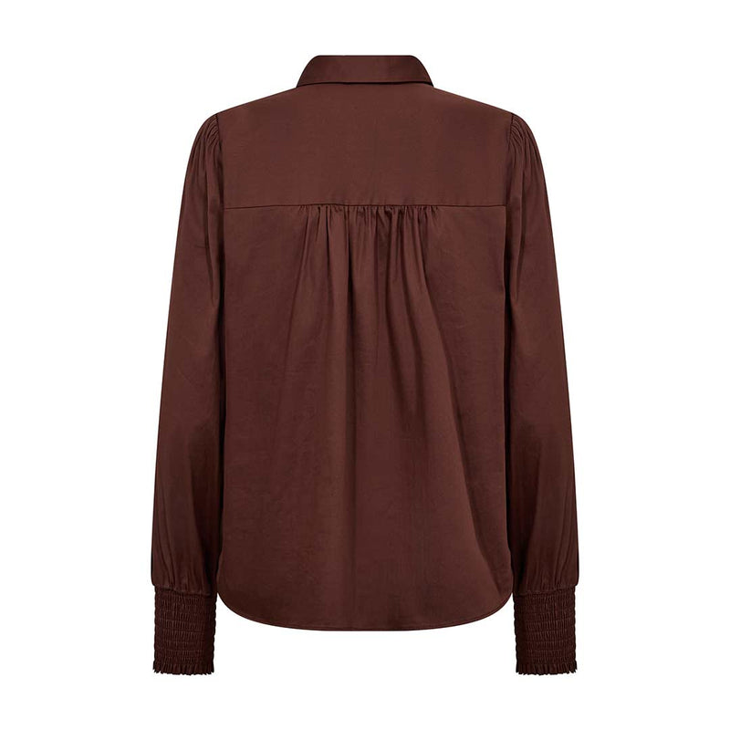 LEVETE ROOM isla solid 117 skjorte - hazelnut