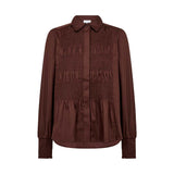 LEVETE ROOM isla solid 117 skjorte - hazelnut