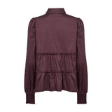 LEVETE ROOM Isla Solid 95 skjorte - fudge