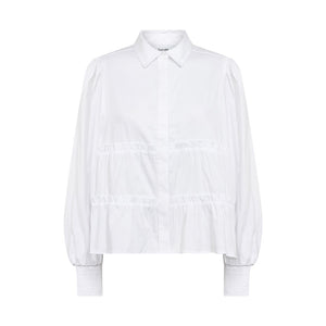 LEVETE ROOM Isla Solid 95 Skjorte - hvid
