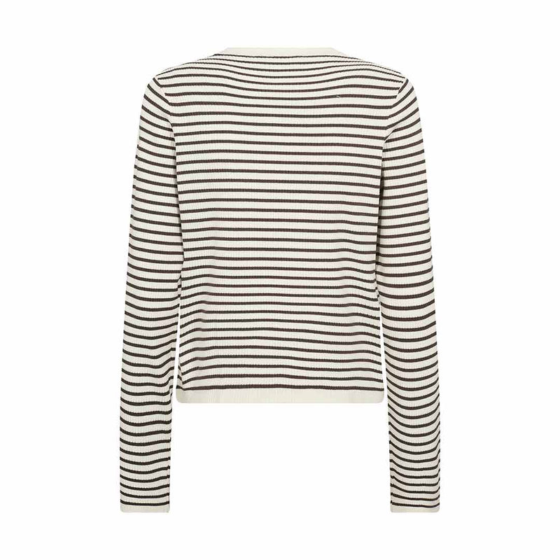 LEVETE ROOM Kirsten 3 bluse - coffee combi